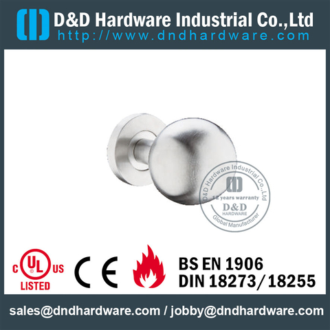 SS304 Hollow Ball Interior Door Knob for Single Wooden Door-DDTH031