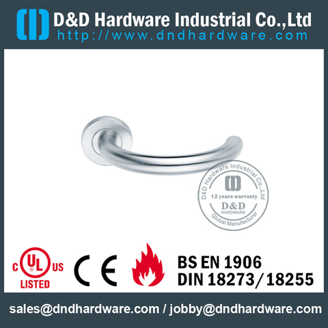 Stainless Steel 316 Chrome Lever Door Handle for Interior Office Door-DDTH014