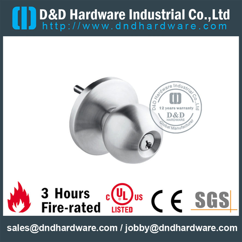 Euro Escutcheon Knob Trim Emergency Hardware for Escape Double Door -DDPD016