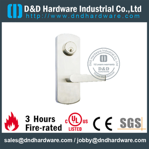 Stainless Steel Escutcheon Lever Trim for Fire Exit Double Door -DDPD018