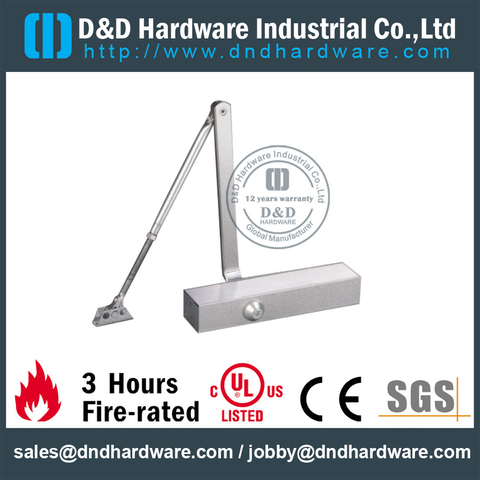 Automatic Die-Casting Double Action Heavy Duty Fire Rated Door Closer for Commercial Metal Door-DDDC011