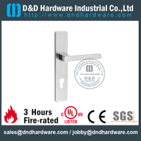 Stainless Steel 304 Hollow Square Shape Handle with Plate for Office Door-DDTP004