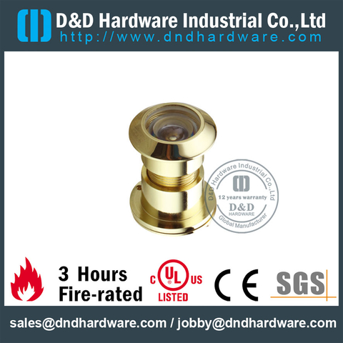 200 Degree Brass Door Eye Viewer Peephole for Interior Entry Door –DDDV003