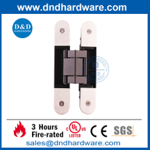 Zinc Alloy Black 3D Concealed Hinge with Sanding Cover-DDCH008-G40