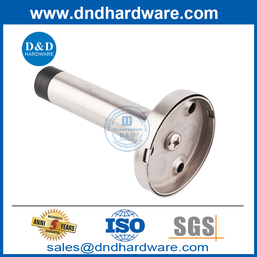 Stainless Steel Tall Wall Mounted Bathroom Door Stop-DDDS016