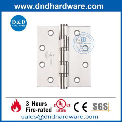 SUS304 Satin Finish SS304 Fire Door Hinge with UL Listed-DDSS003-FR