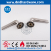 Silver Stainless Steel Hollow Lever on Rose Door Handle-DDTH034