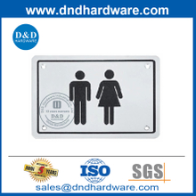 Stainless Steel Unisex Public Washroom Door Sign Plate-DDSP003