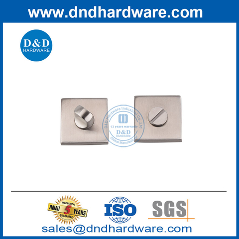 Square Type Stainless Steel Bathroom Thumbturn and Release with Indicator-DDIK008