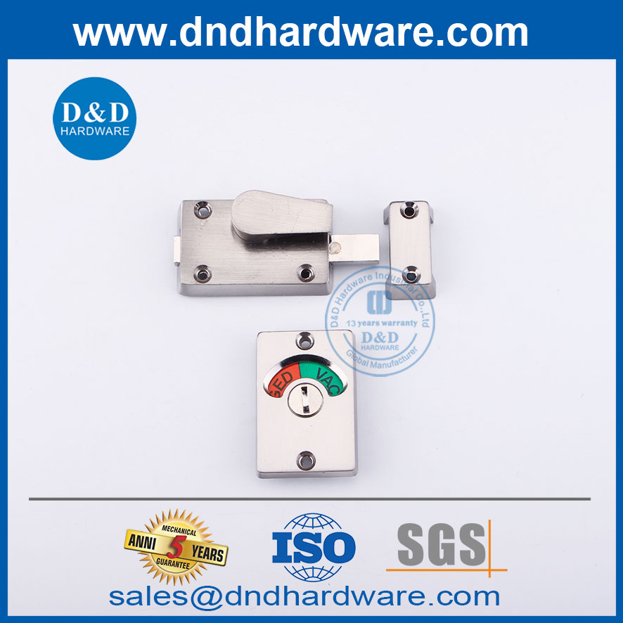 Stainless Steel Vacant and Engaged Bathroom Indicator for Door-DDIK005
