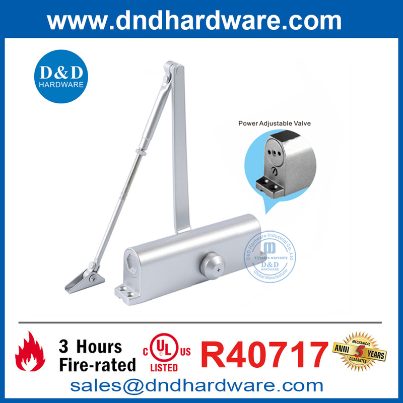 UL Listed Fire Resistance Back Check Indoor Automatic Heavy Door Closer-DDDC040BC