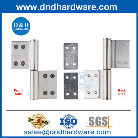Steel Zinc Plate Flag Door Hinge Reinforcement Plate for Heavy Door-DDHR002