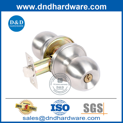 Good Price Silver Passage Door Konb Lock Set in Zinc Alloy-DDLK035