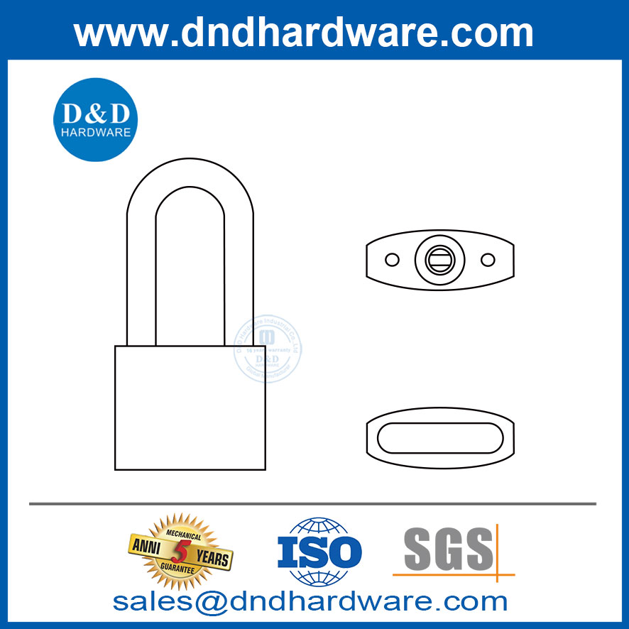 Stainless Steel Heavy Duty Padlocks Waterproof Rust Proof Master Key Padlock-DDPL005