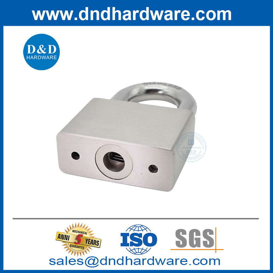 High Security Keyed Differ Stainless Steel and Brass Short Metal Shackle Safety Padlock-DDPL001