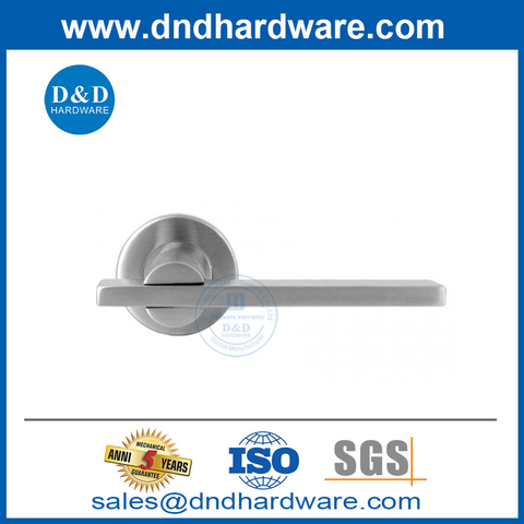 High Quality Internal Door 304 Stainless Steel Tube Type Door Lever Handle-DDTH041
