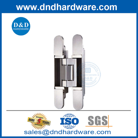 3D Adjustable Hidden Door Hinge Stainless Steel Secret Door Hardware 180 Degree Hinges-DDCH018