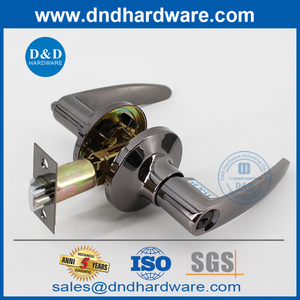 Black Nickel Plated Tubular Lever Handle Exterior Lockset for Door-DDLK099
