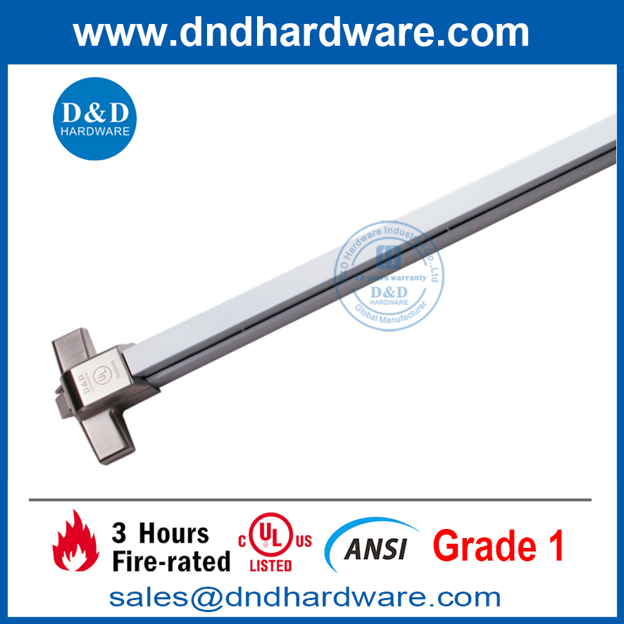 SS304 Fire Rated ANSI UL Emergency Exit Locking Devices Panic Bar-DDPD005