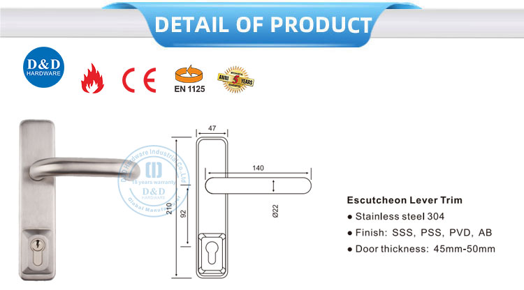 Lever Trim Lock