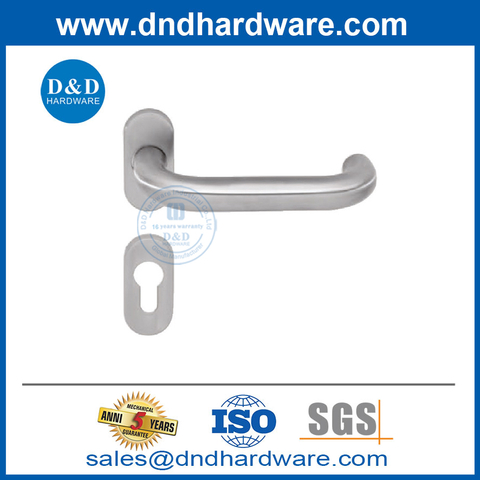 Stainless Steel U Shape Modern Door Handles Exterior for Narrow Frame-DDNH001
