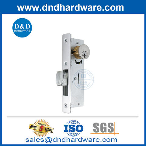 Stainless Steel Door Long Deadlock Kit with Mortise Key Cylinders-DDML041