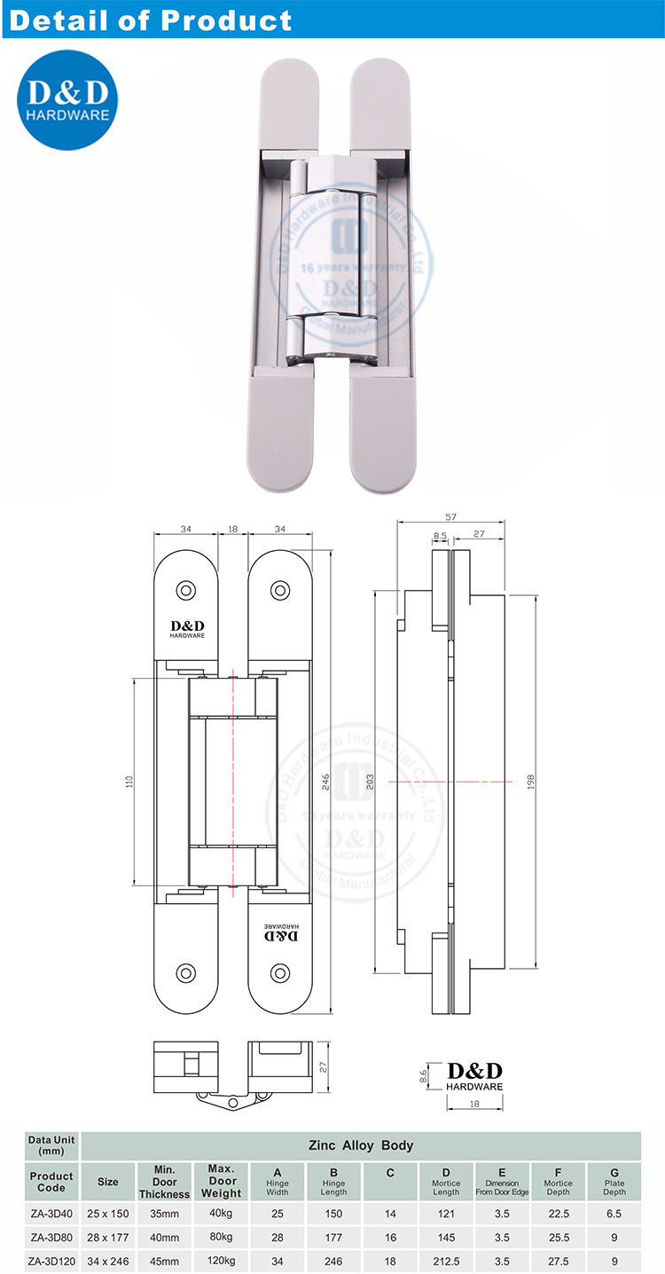 Exterior Door Hinge