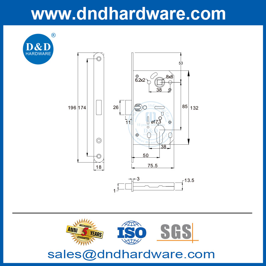 modern interior door lock