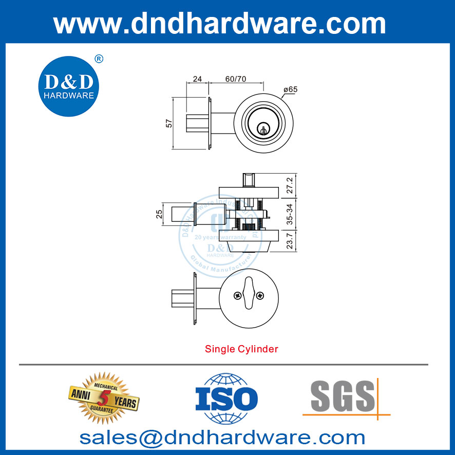 Zinc Alloy Door Lock