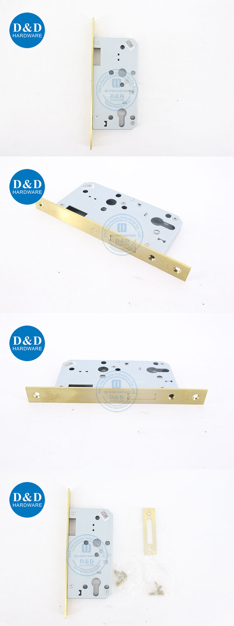 Satin Brass Door Lock