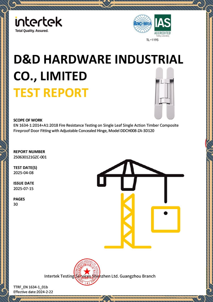 EN1935 concealed hinge