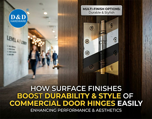 How Surface Finishes Boost Durability & Style of Commercial Door Hinges Easily