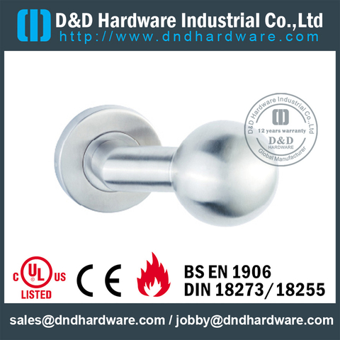 Latest stainless steel ball shape solid door handle for Shower Door- DDSH195