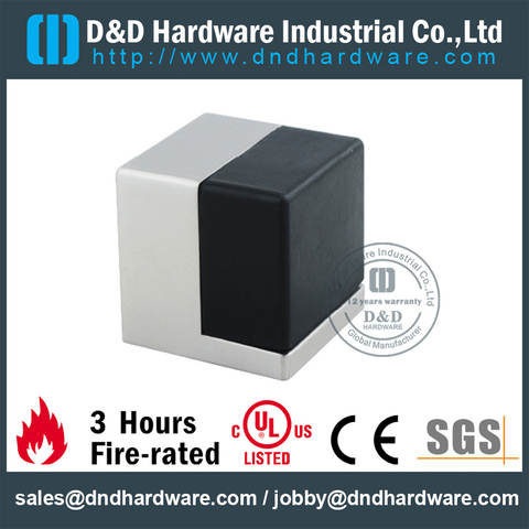 Stainless steel cubic floor mounted type door stopper for External Door- DDDS096