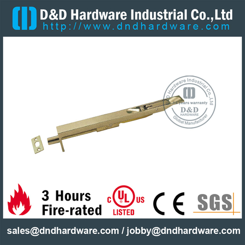 Antique Brass Flush Door Bolt for Metal Door -DDDB004