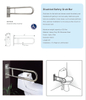 Heavy Duty Stainless Steel 304 Disabled Safety Grab Bar for Hosptial Bathroom -DDTH038
