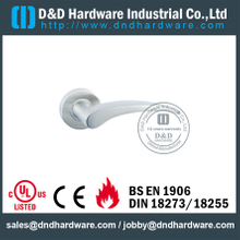Stainless Steel 316 Polish Casting Door Lever Handle for Hollow Metal Door-DDSH015