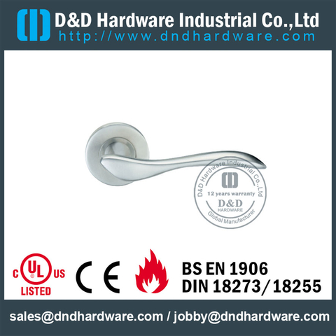 Stainless Steel 304 Grade Solid Thread Type Lever Handle for Office Door-DDSH014