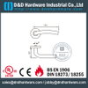 Grade 304 Tube Fire Rated Lever Door Handle for Internal Steel Door with EN1906 -DDTH006