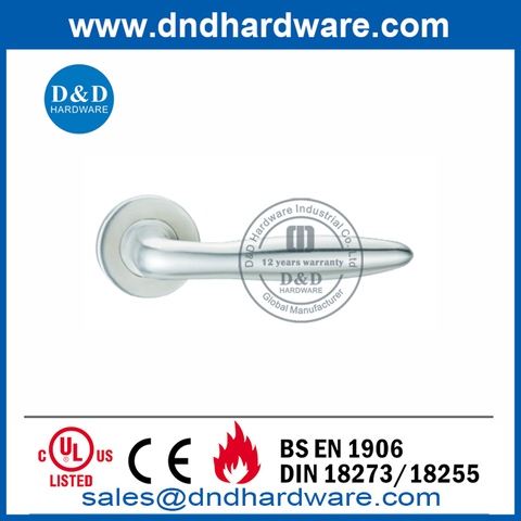 Modern Grade 304 Bedroom Hollow Lever Door Handle-DDTH036