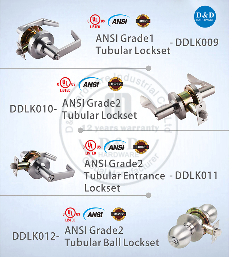 ANSI Tubular Lockset-D&D Hardware