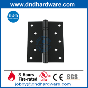 SS304 5x4x3.0mm Fire Rated Black Finish 2 Ball Bearing Door Hinge for Wooden Door -DDSS005