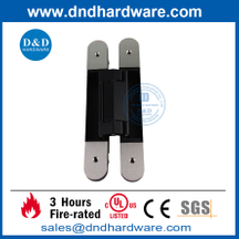 Zinc Alloy Sanding Cover and Black Body 3D Invisible Door Hinge- DDCH008-G80