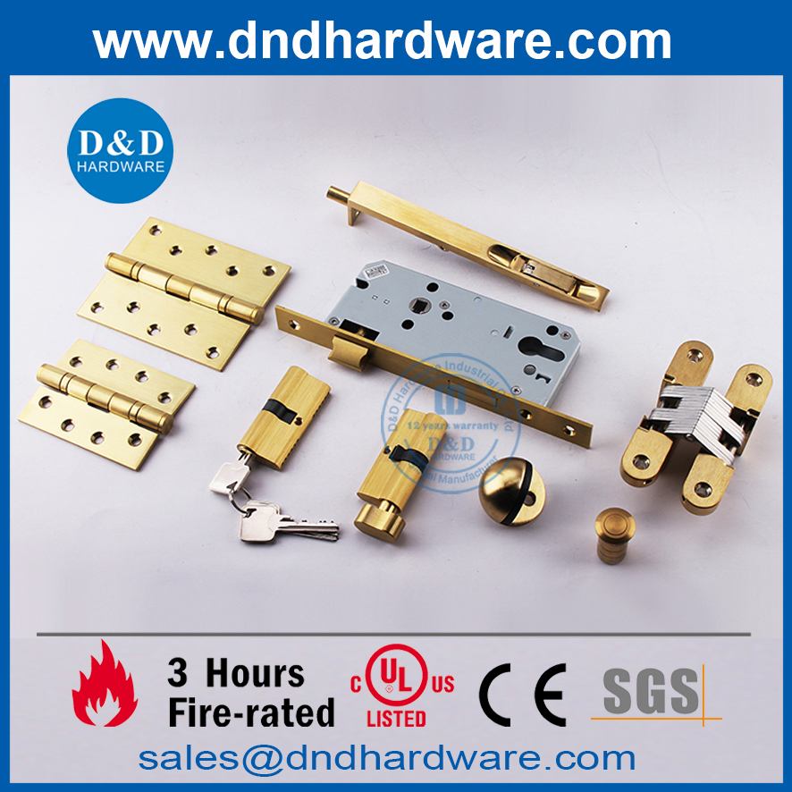 SS304 Yellow Bronze Commercial Door Stop Hardware-DDDS009