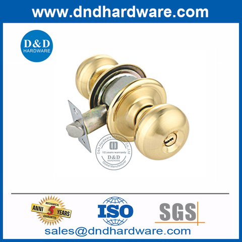 Stainless Steel Keyed Storeroom Door Knob Lock for Door-DDLK002