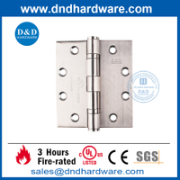 Stainless Steel 304 Ball Bearing Fire Door Hinge with UL Listed- DDSS002-FR-4.5X4X3.4