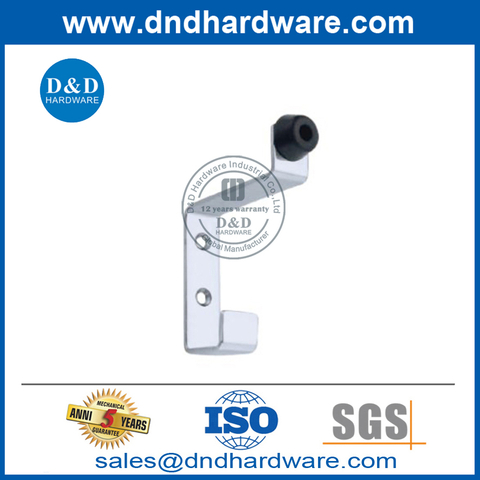 China Manufacturer Stainless Steel Wall Type Coat Hook Door Stopper-DDDS025