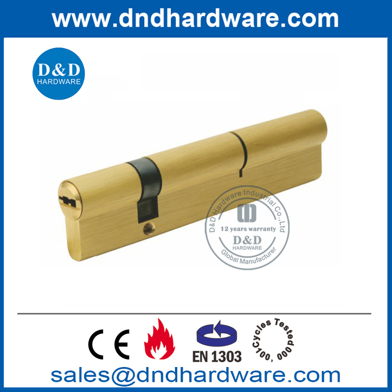 High Quality Euro Brass Offset Double Cylinder for Wood Door-DDLC012