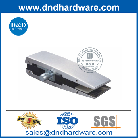 Aluminium Frameless Glass Door with Over Patch Fittings-DDPT008