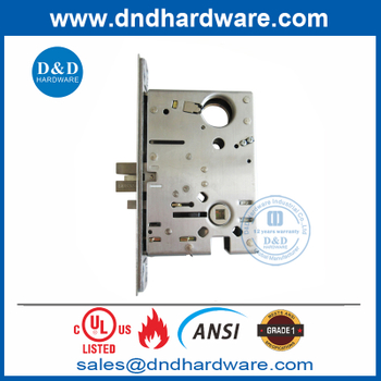 ANSI UL Fire Rated SUS304 Bedroom Door Lock for Storeroom-DDAL07 F07